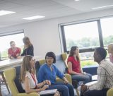 Students at Student Services, Cherry Tree Lodge