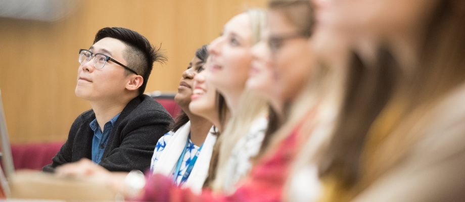 Undergraduate students in a lecture, Keighton Auditorium, University Park